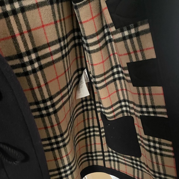 Burberry navy blue duffle coat - Picture 3 of 4